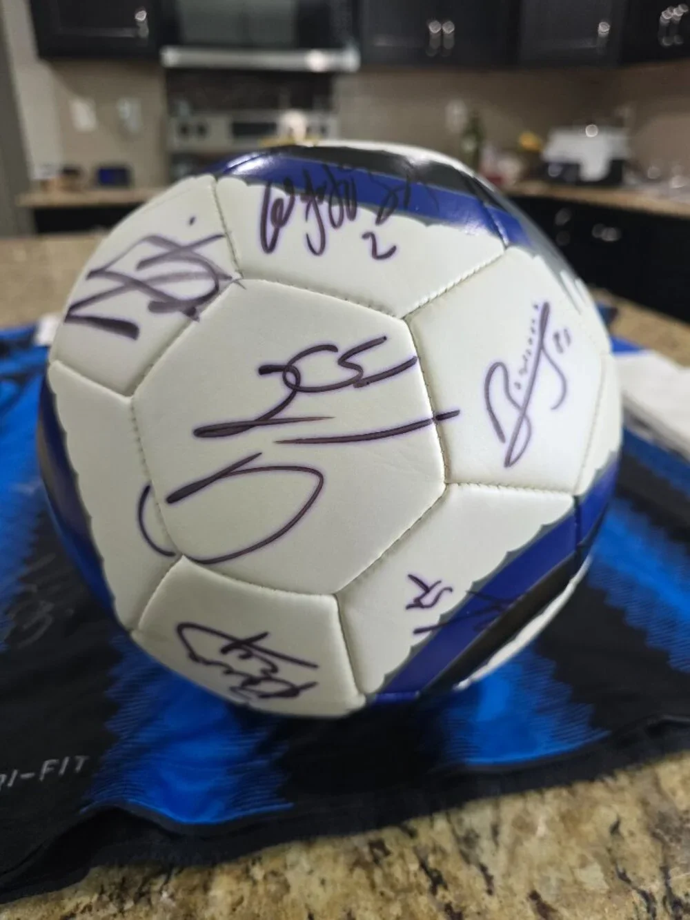 SIGNED 2010 Championship Team Inter Milan Jersey & Soccer Ball - NWT